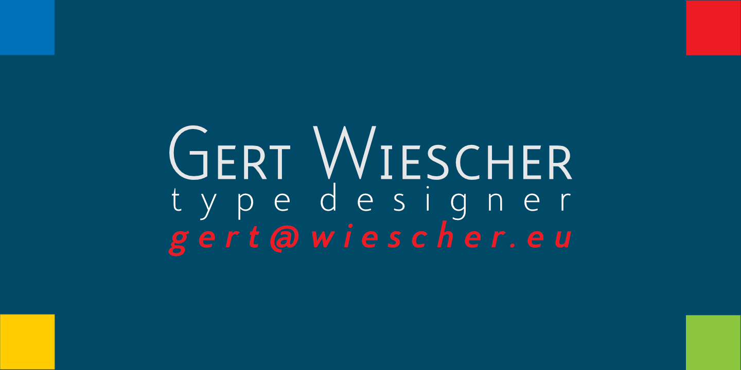 Beispiel einer Exec Light-Schriftart